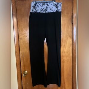 Victoria's Secret Black and Gray Flare Pants
